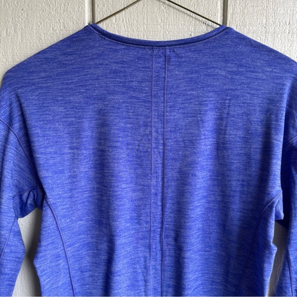 Lululemon On The Run Long Sleeve T Shirt Heathered Sapphire Blue - Picture 5 of 6